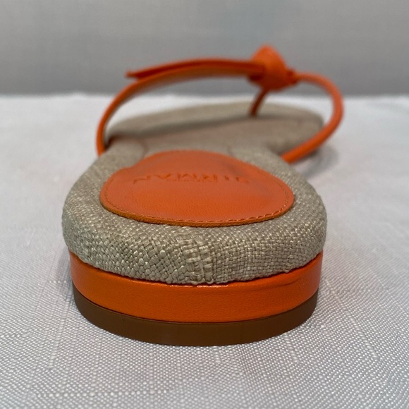 Alexandre Birman Asymmetric Clarita Orange Nappa Leather Sandal Sz EU 40 DUSTBAG - Picture 8 of 16
